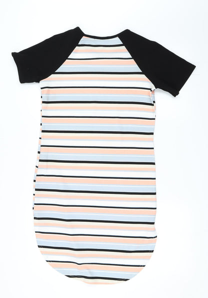 Select Womens Black Striped  Shift  Size 12