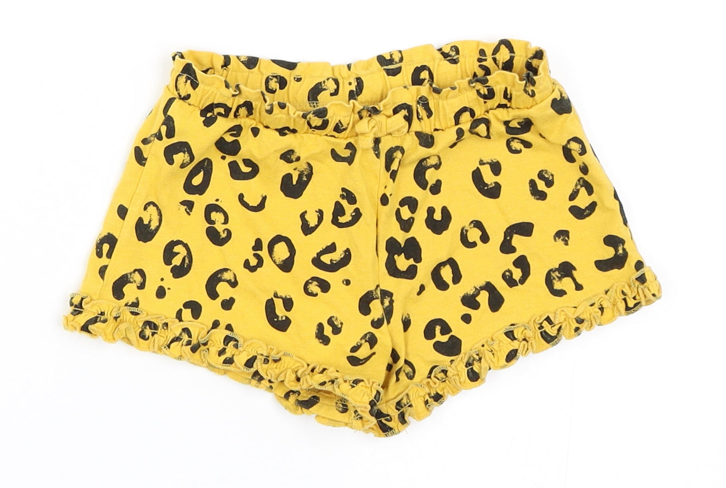 Disney Baby Girls Yellow Animal Print  Cropped Trousers Size 12-18 Months