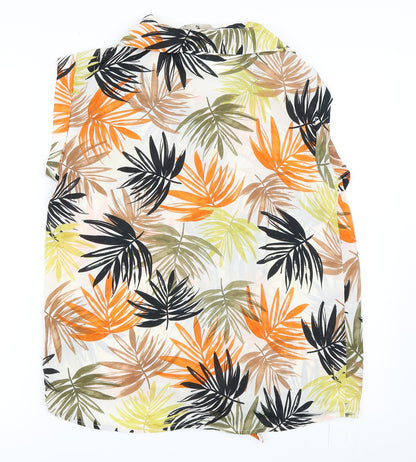 Papaya Womens Ivory   Basic Button-Up Size 14