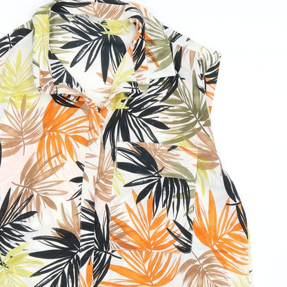 Papaya Womens Ivory   Basic Button-Up Size 14