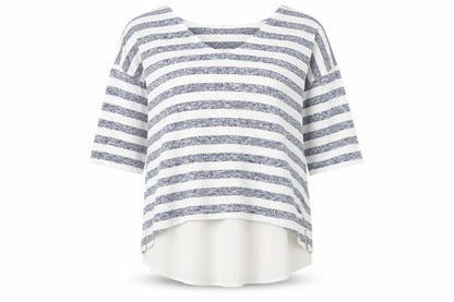 George Womens Ivory Striped  Pullover Jumper Size 12