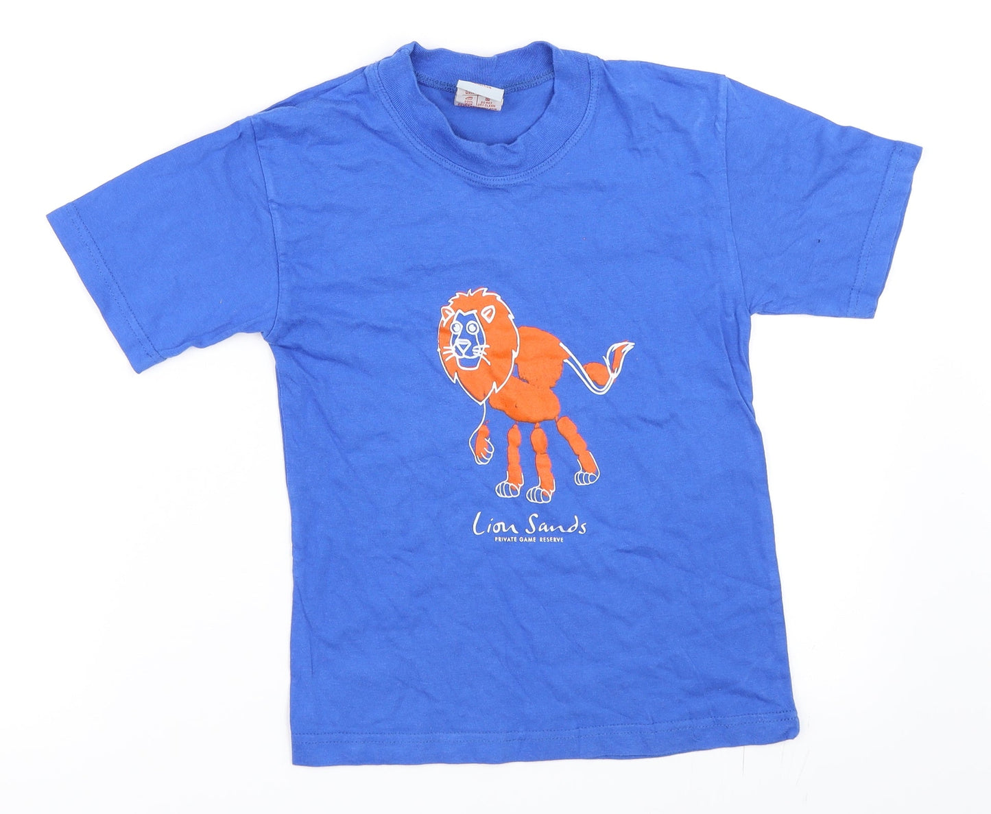 Peter's Originals Boys Blue   Basic T-Shirt Size 5-6 Years
