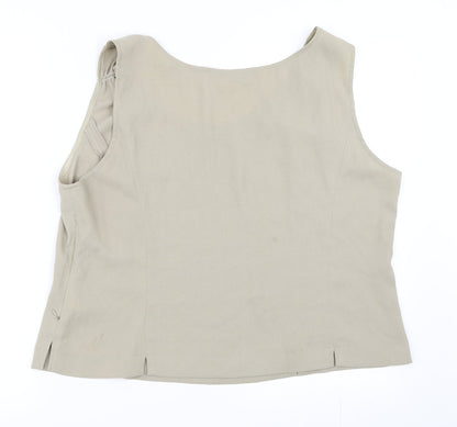 Reflections Womens Beige   Basic Blouse Size XL