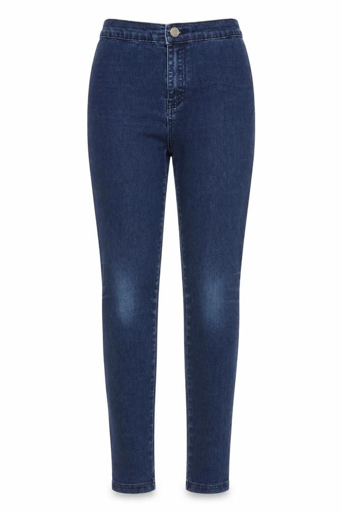 Womens UK Size 6 THE ROCKN REV Regular Fit Skinny Blue Jeans