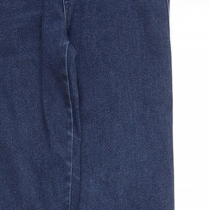 Womens UK Size 6 THE ROCKN REV Regular Fit Skinny Blue Jeans