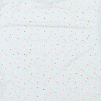 Primark Girls Blue Floral  Basic Casual Size 10 Years  - frill details