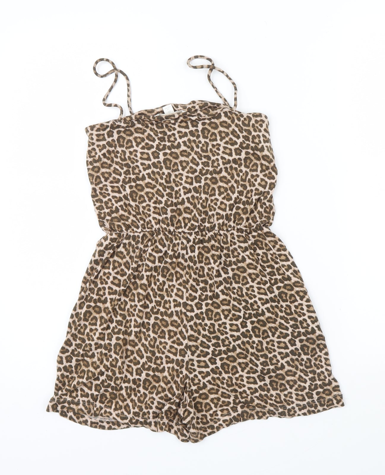 H&M Womens Blue Animal Print  Shorts One-Piece Size XS