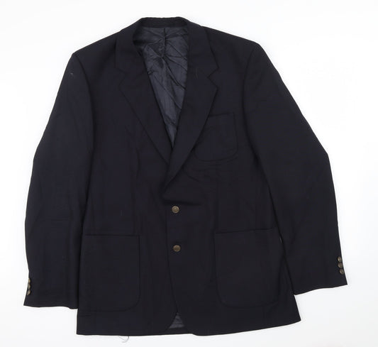 Mens UK Size  VARTEKS Regular Blue Suit Jacket