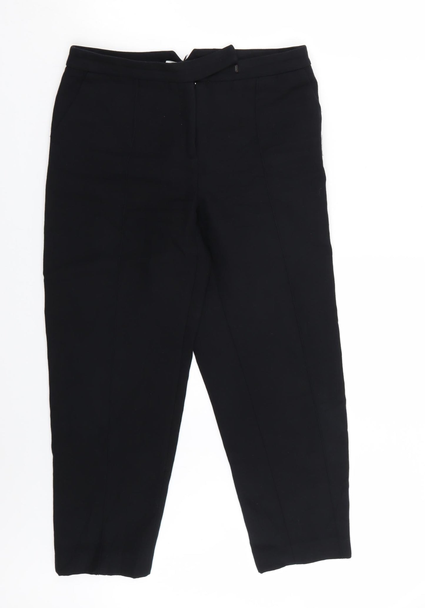 Gerald Darel Womens Black   Cropped Trousers Size 38 L26 in