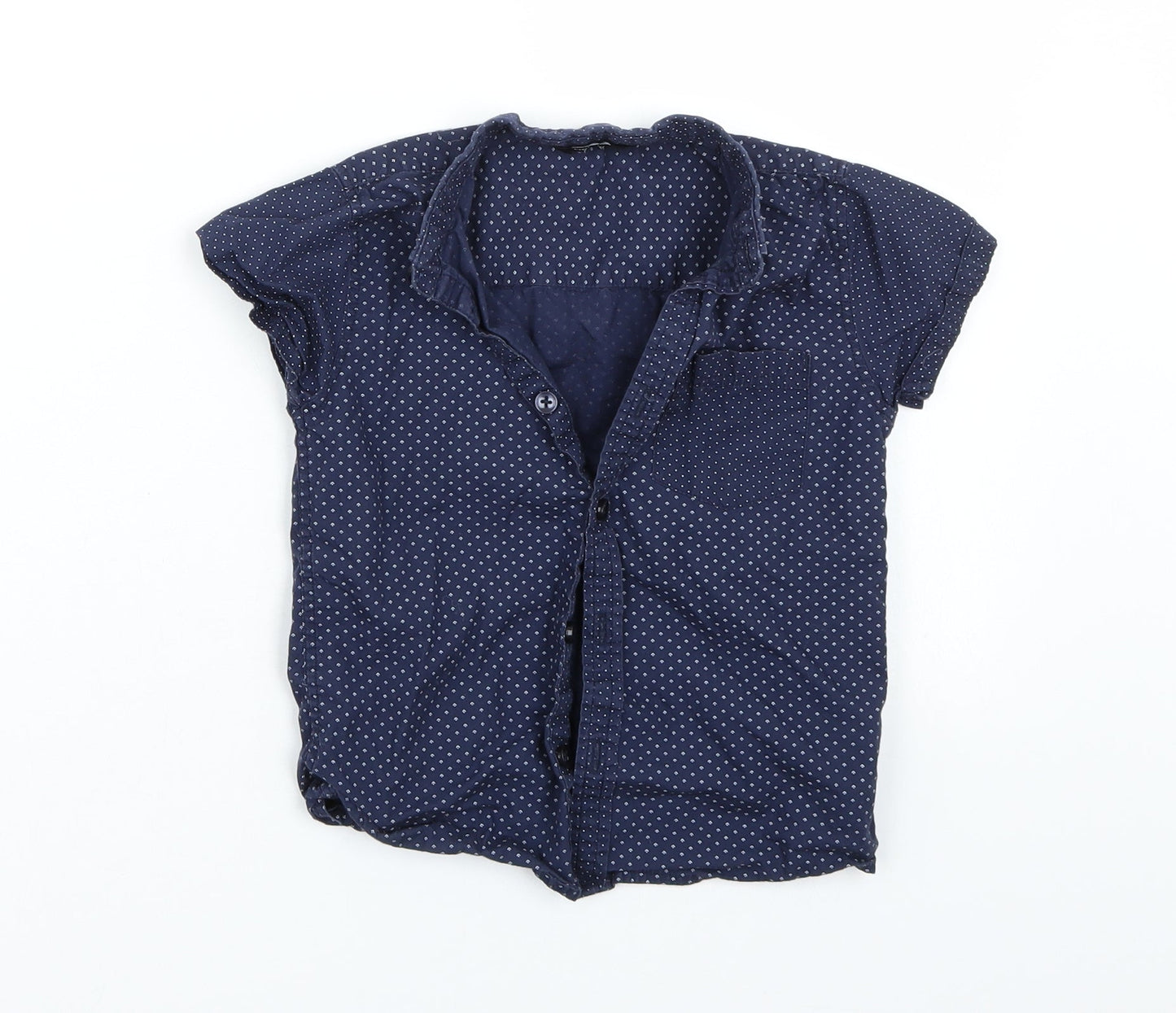 George Boys Blue   Basic Button-Up Size 4-5 Years