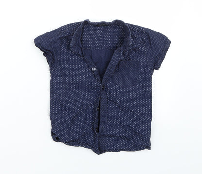 George Boys Blue   Basic Button-Up Size 4-5 Years