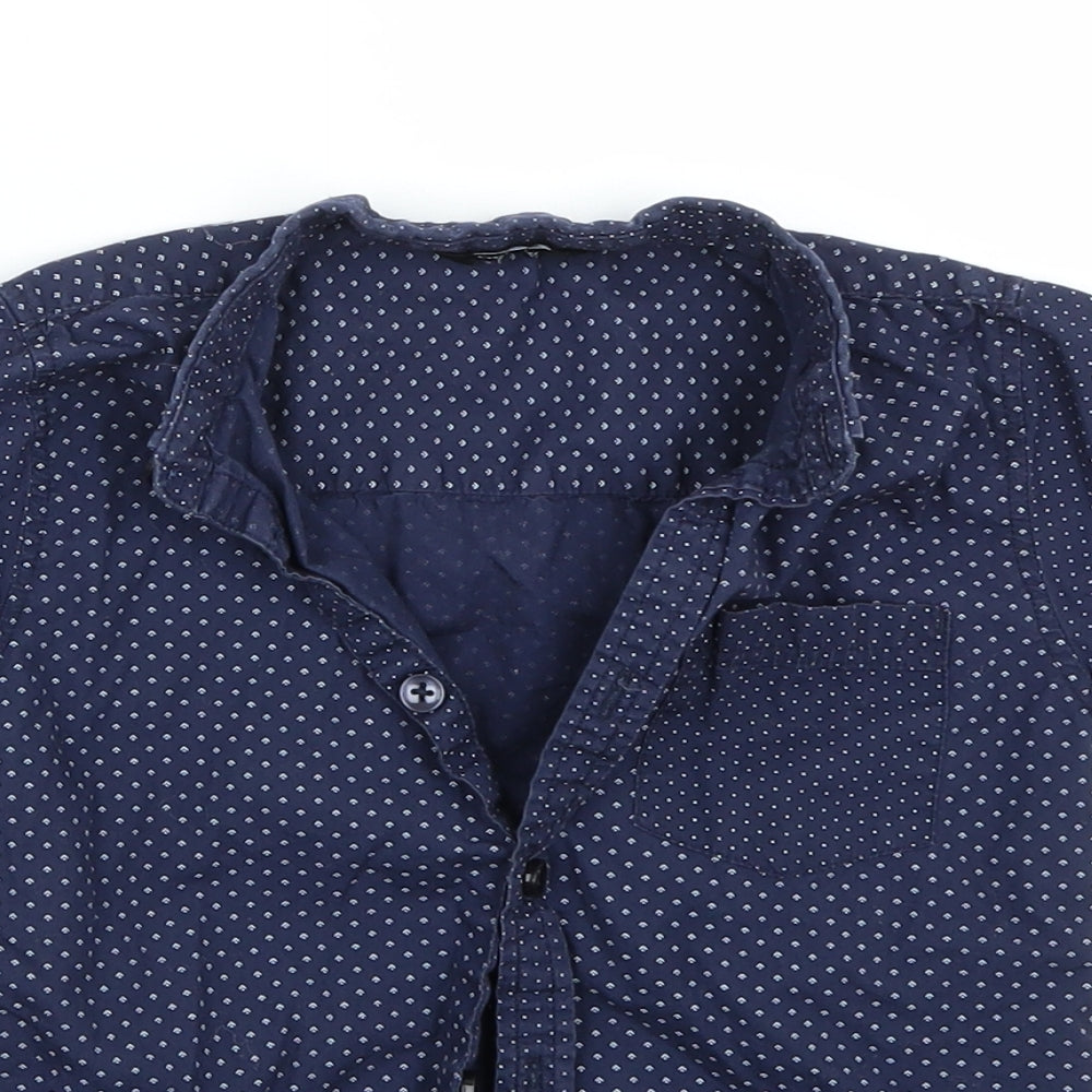 George Boys Blue   Basic Button-Up Size 4-5 Years