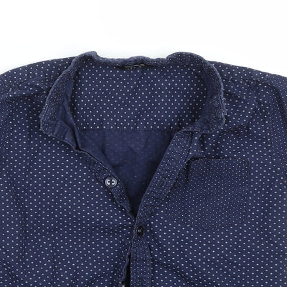 George Boys Blue   Basic Button-Up Size 4-5 Years
