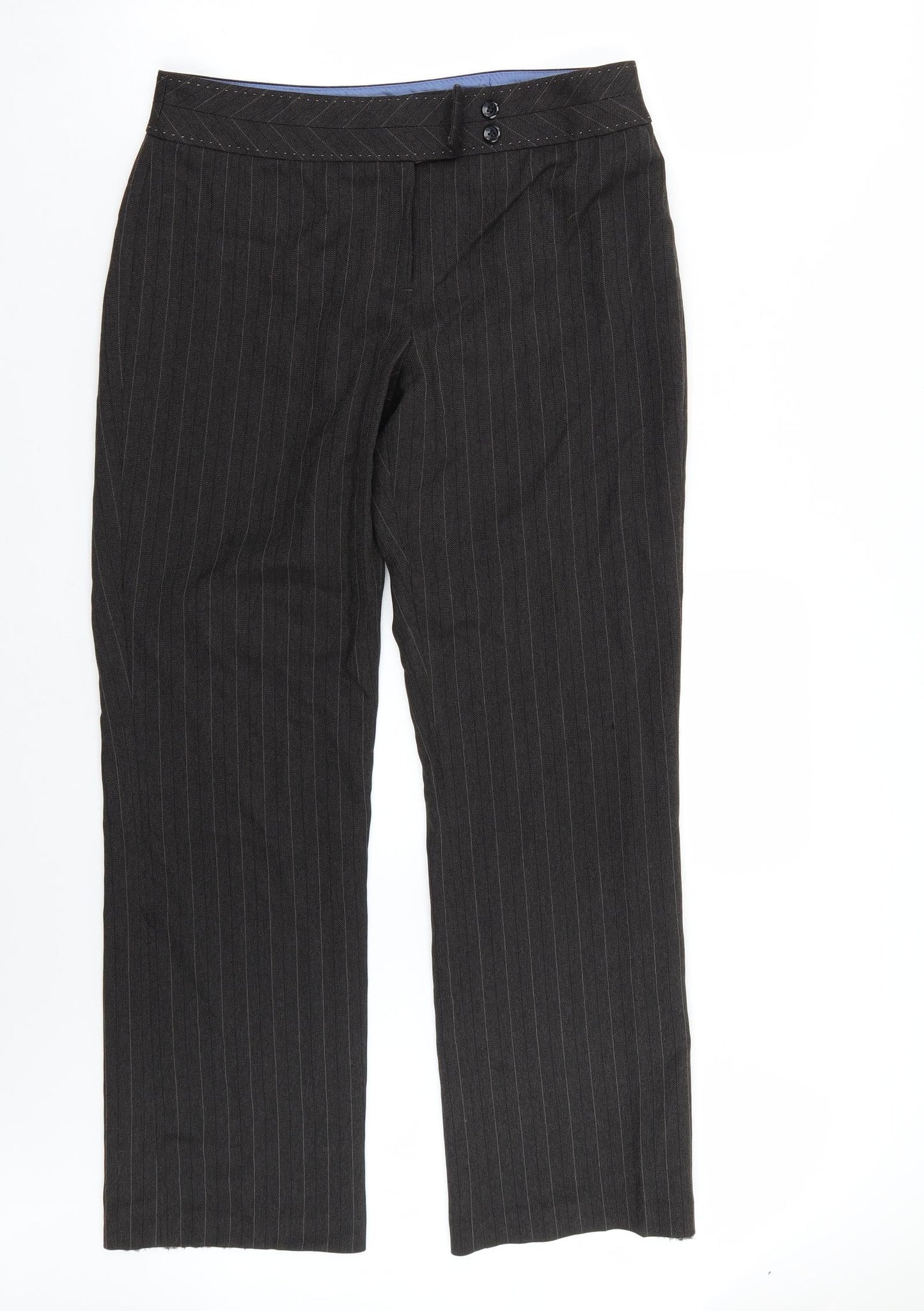 F&F Womens Grey   Trousers  Size 12 L28.5 in