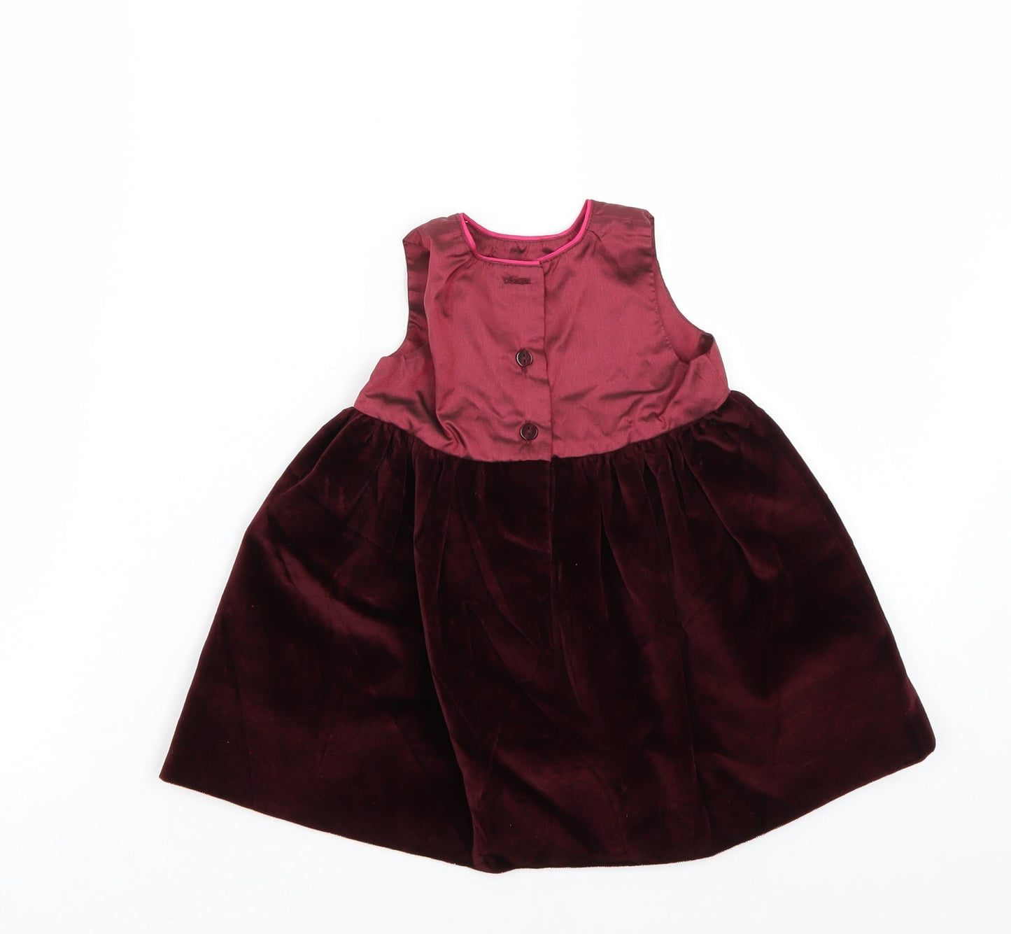 Preworn Girls Purple   A-Line  Size 6-9 Months