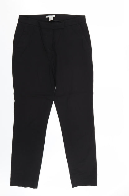 Womens UK Size 6 H&M Regular Fit  Black Trousers