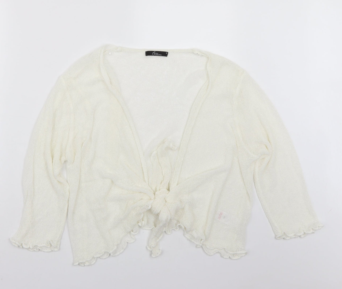 BM Womens White   Cape Jumper Size XL