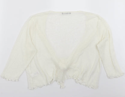 BM Womens White   Cape Jumper Size XL