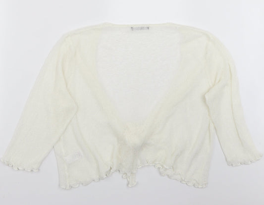 BM Womens White   Cape Jumper Size XL