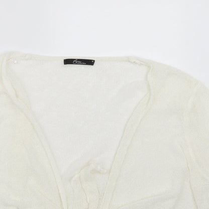 BM Womens White   Cape Jumper Size XL