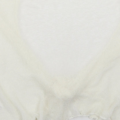BM Womens White   Cape Jumper Size XL