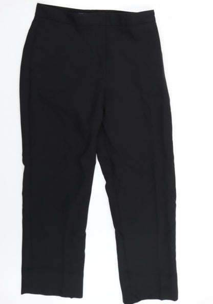 Womens UK Size 10 Marks and Spencer Regular Fit  Black Trousers