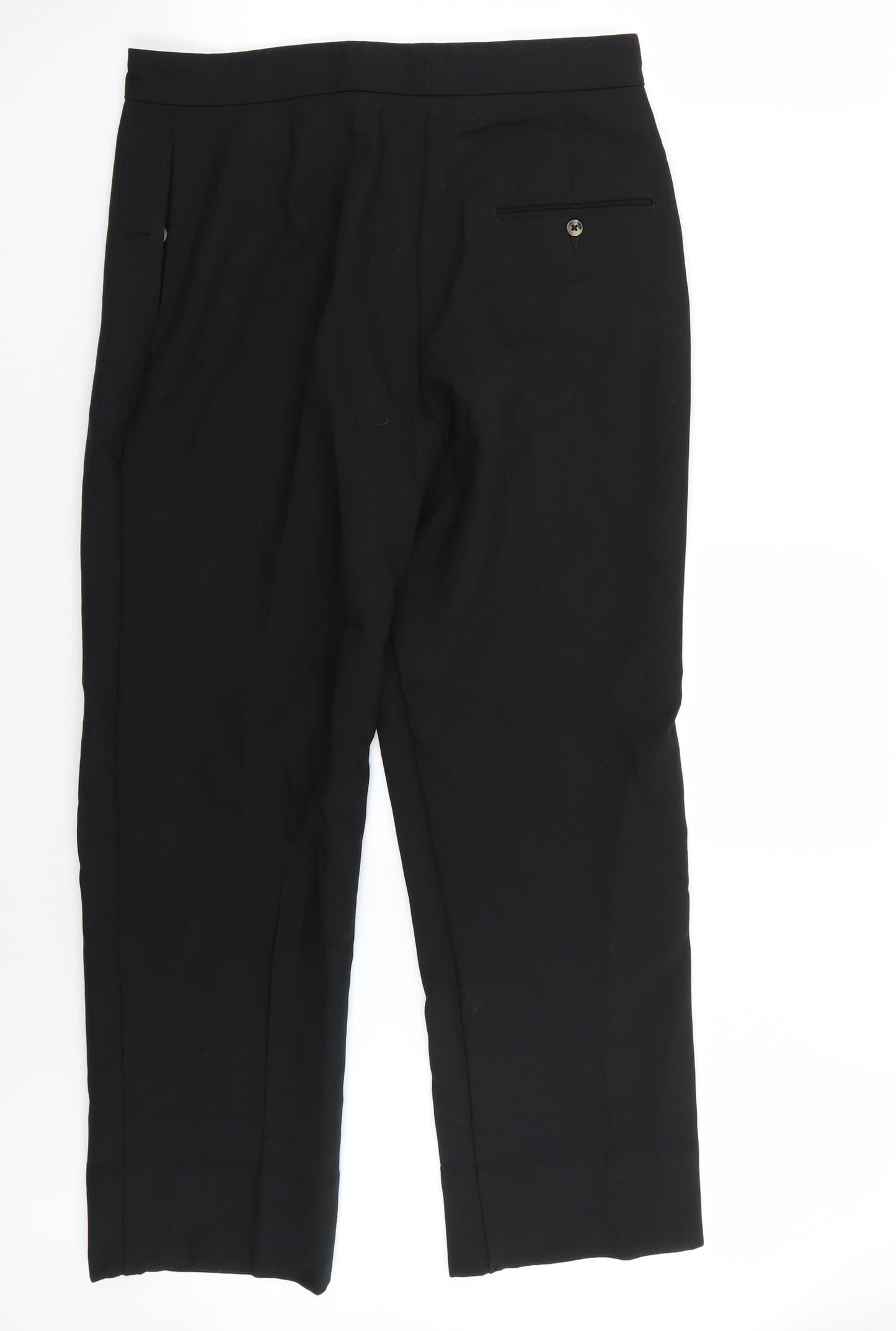 Womens UK Size 10 Marks and Spencer Regular Fit  Black Trousers