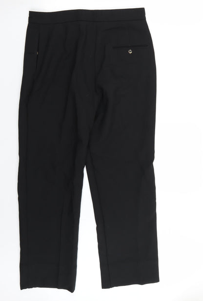Womens UK Size 10 Marks and Spencer Regular Fit  Black Trousers