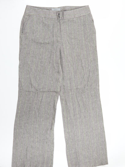 Womens UK Size 14 Marks and Spencer Regular Fit  Grey Trousers