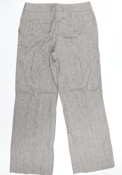 Womens UK Size 14 Marks and Spencer Regular Fit  Grey Trousers