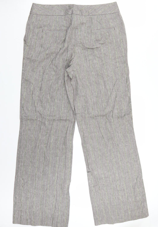 Womens UK Size 14 Marks and Spencer Regular Fit  Grey Trousers