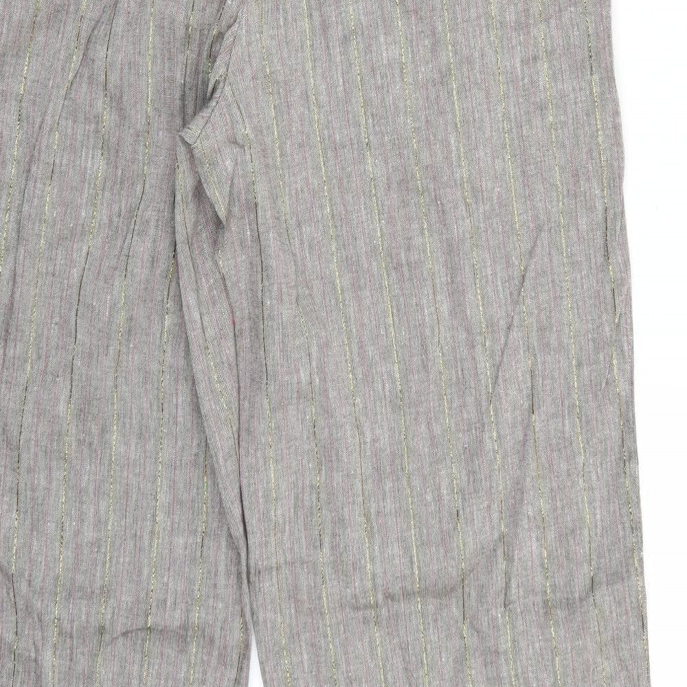 Womens UK Size 14 Marks and Spencer Regular Fit  Grey Trousers