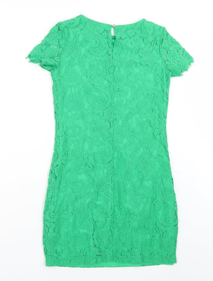 Dorothy Perkins Womens Green  Rayon A-Line  Size 6
