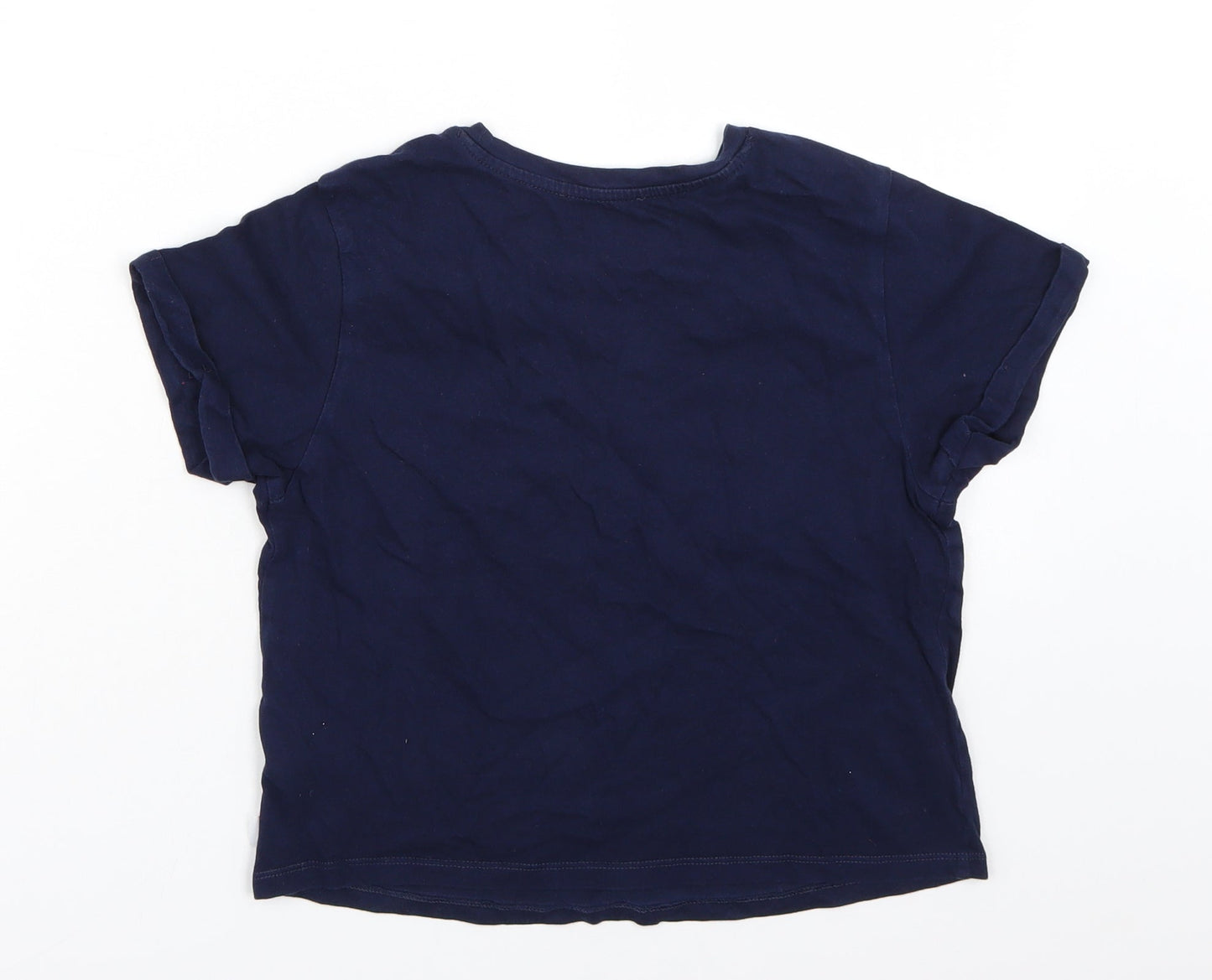 Womens UK Size S Newlook Blue Basic T-Shirt