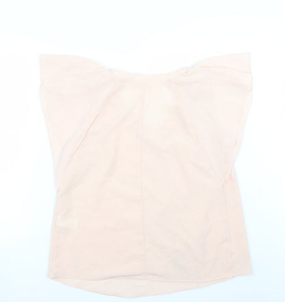 Womens UK Size M H&M Pink Basic T-Shirt