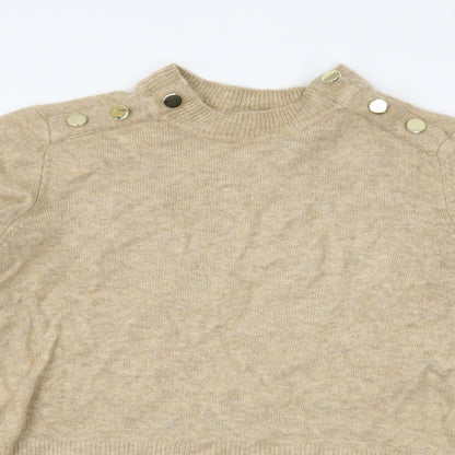 H&M Womens Brown  Knit Pullover Jumper Size M