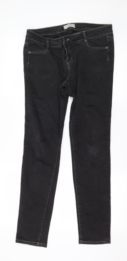 Firetrap Womens Grey  Denim Straight Jeans Size 34 in L29 in