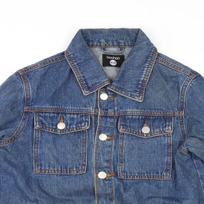 Boohoo Womens Blue  Denim Jacket  Size 6