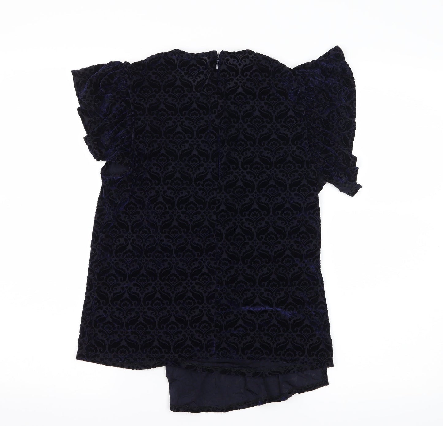 Womens UK Size 10 Topshop Blue Basic Blouse