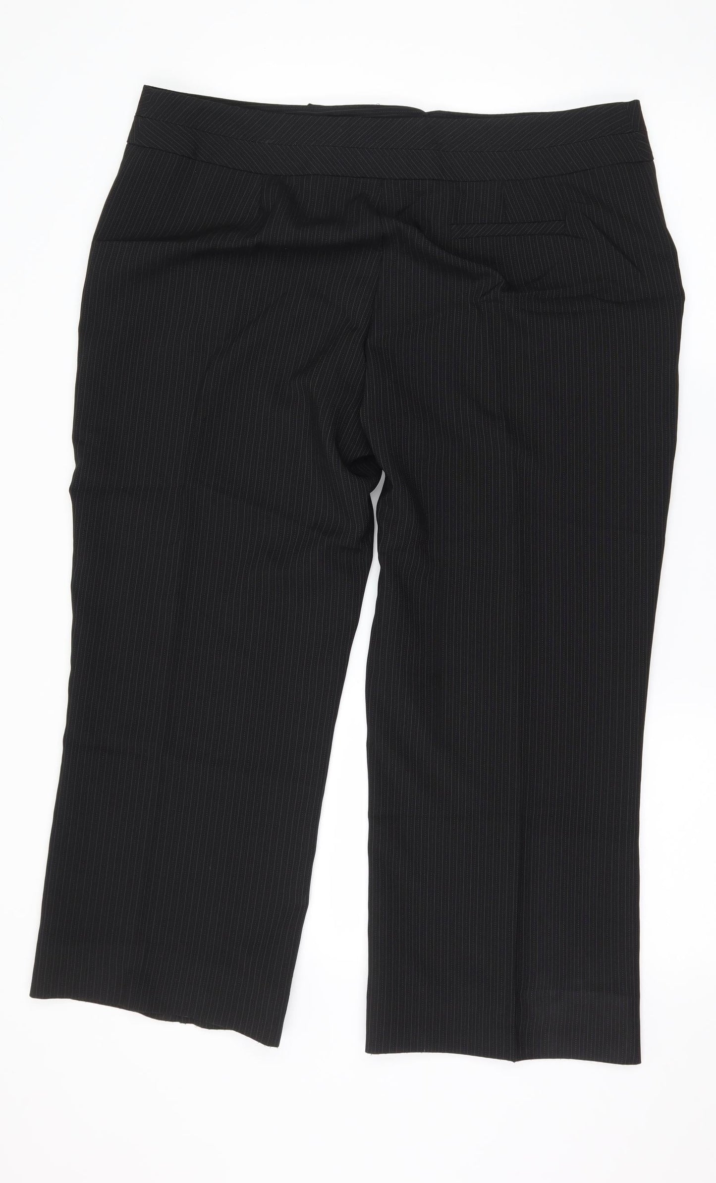 Womens UK Size 18 BHS Regular Fit  Black Trousers
