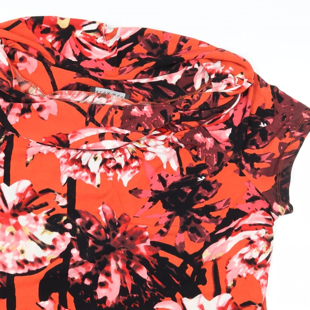 Womens UK Size XL Alex & Co Multicoloured Basic T-Shirt