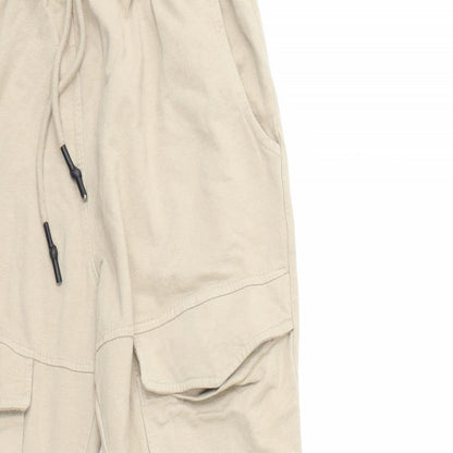 Womens UK Size 23 in Preworn Regular Fit Sweatpants Beige Trousers