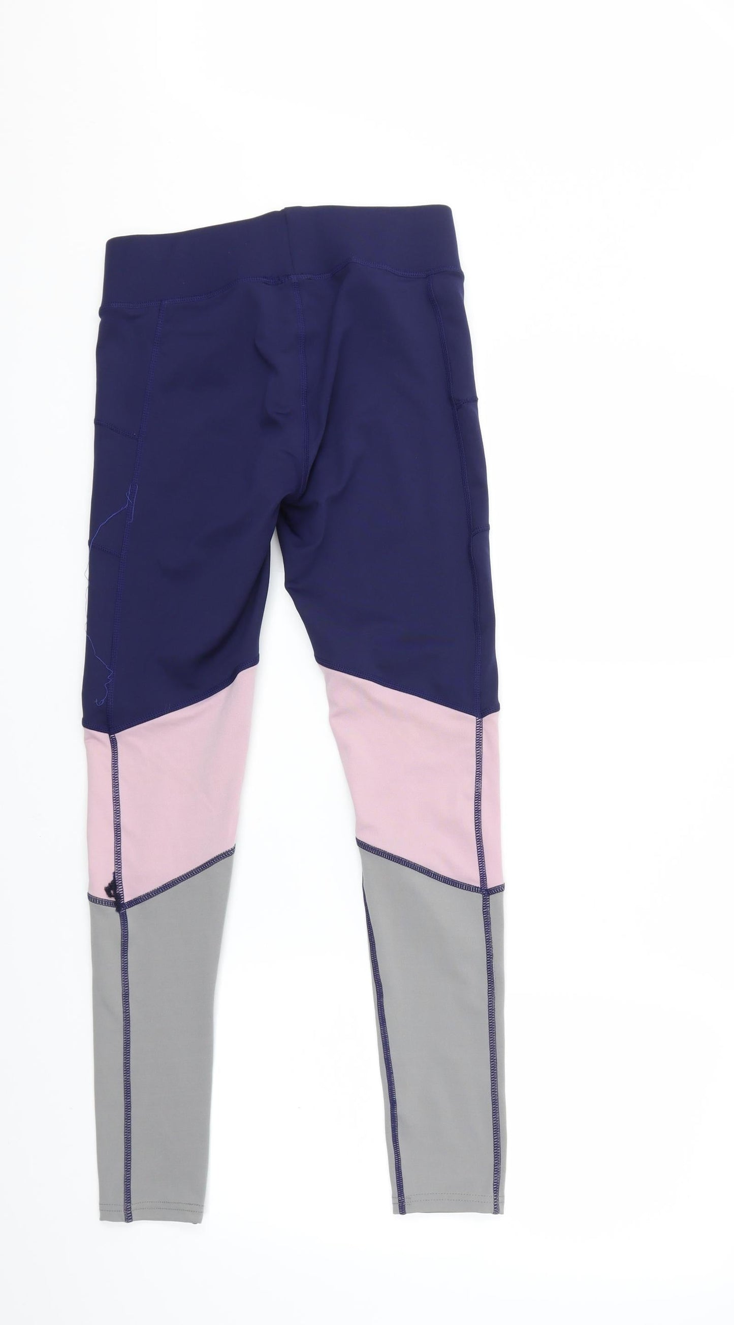 active fit for life Womens Blue   Compression Leggings Size 8 L26 in