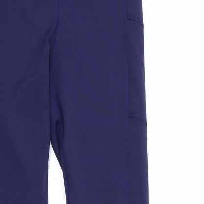 active fit for life Womens Blue   Compression Leggings Size 8 L26 in