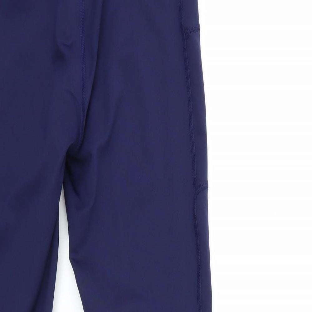 active fit for life Womens Blue   Compression Leggings Size 8 L26 in