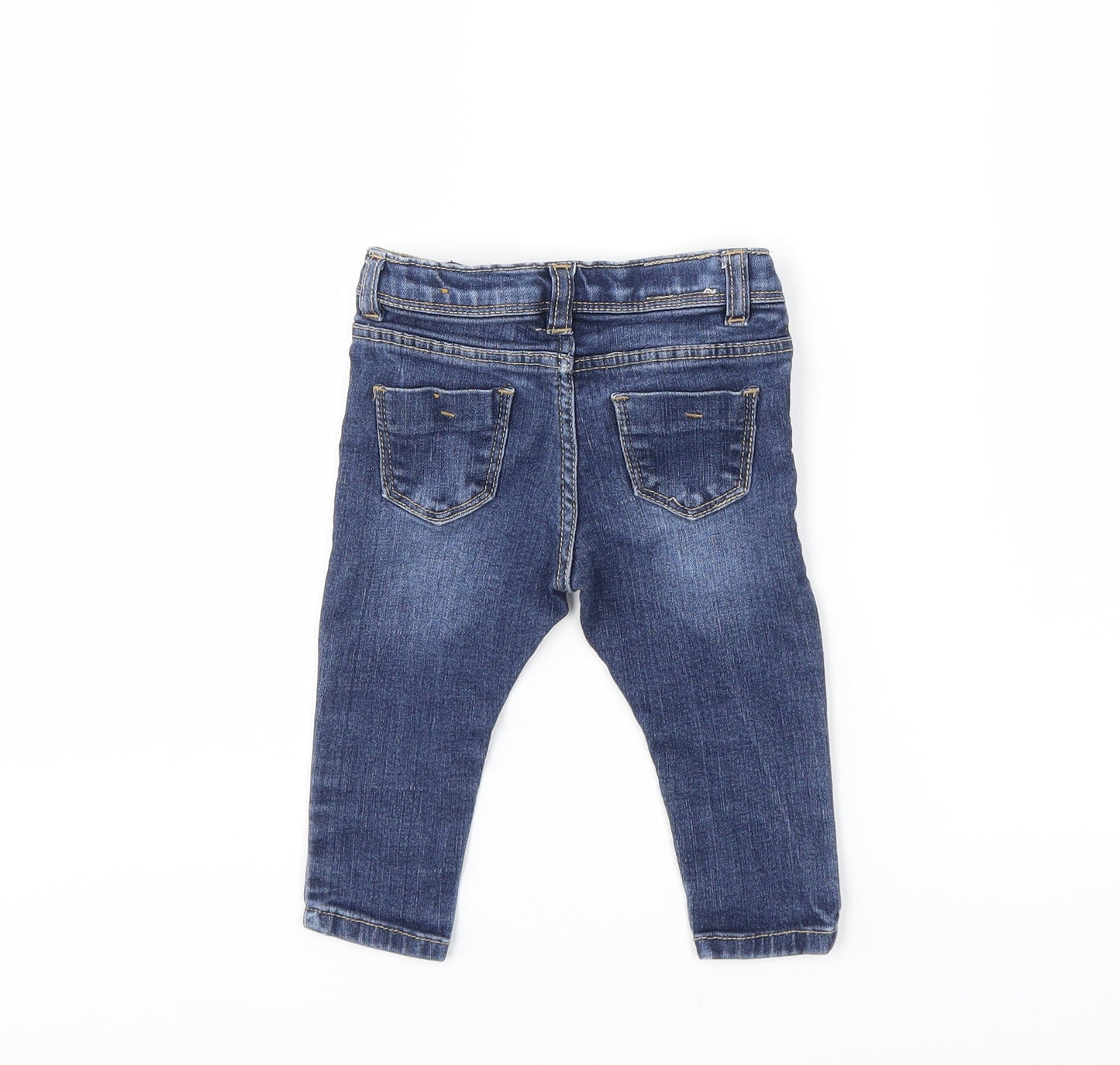 Zara Baby Blue  Denim Snow Pants Jeans Size 9 Months