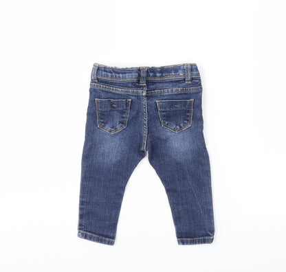 Zara Baby Blue  Denim Snow Pants Jeans Size 9 Months
