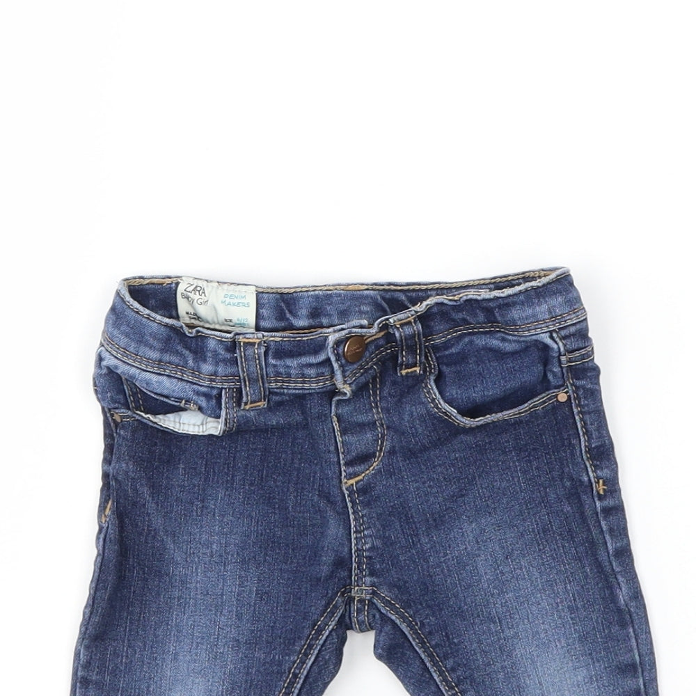 Zara Baby Blue  Denim Snow Pants Jeans Size 9 Months
