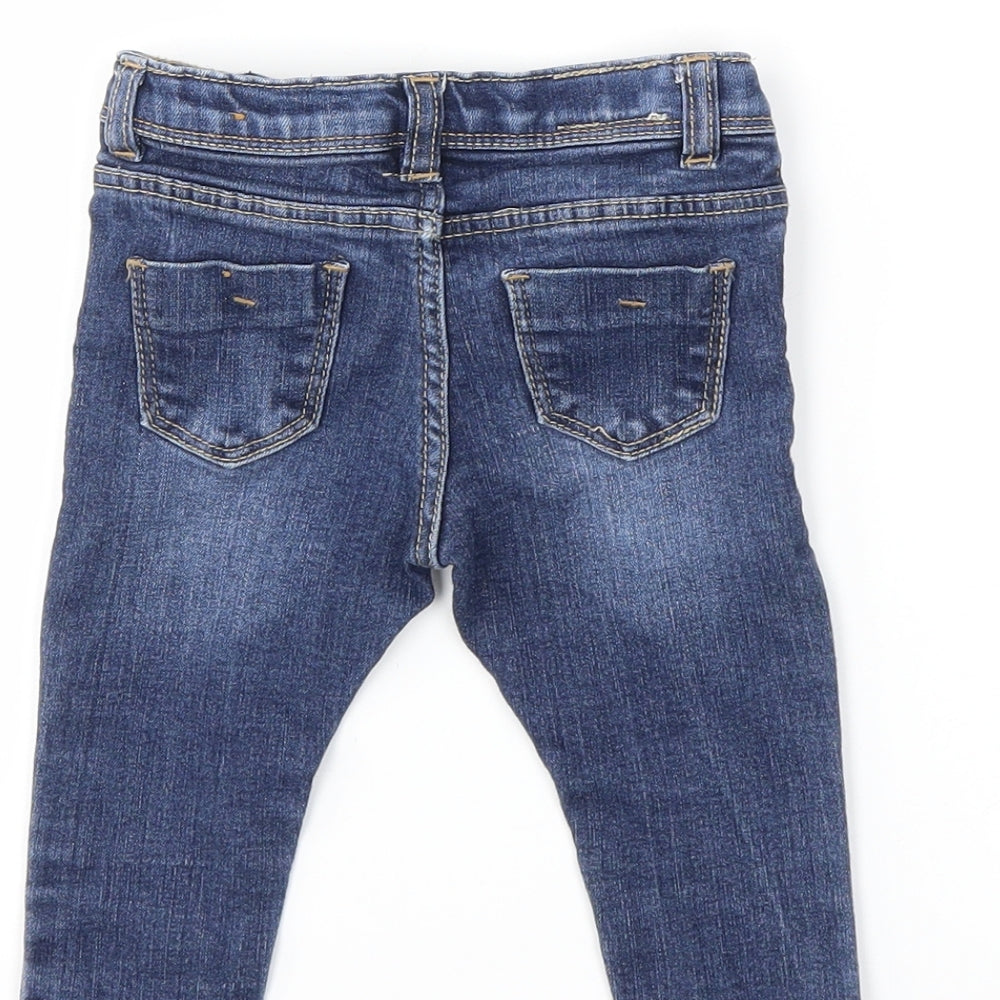 Zara Baby Blue  Denim Snow Pants Jeans Size 9 Months