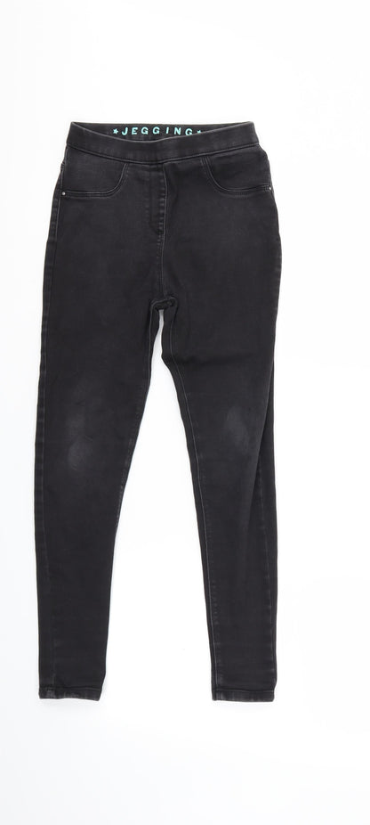 George Girls Black  Denim Skinny Jeans Size 10 Years